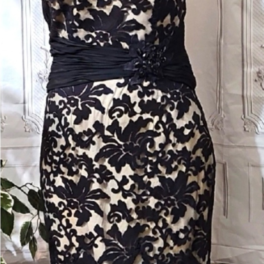 Montage by Mon Cheri Black Floral Maxi Dress - Picture 9 of 12